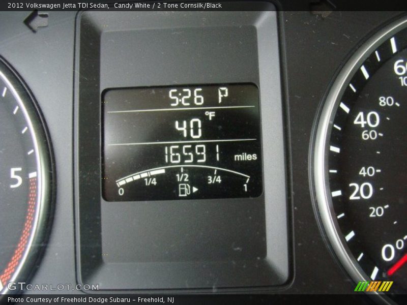 Candy White / 2 Tone Cornsilk/Black 2012 Volkswagen Jetta TDI Sedan