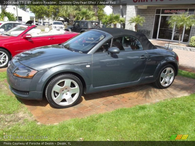 Dolomite Grey Pearl Effect / Amber Red 2004 Audi TT 1.8T quattro Roadster