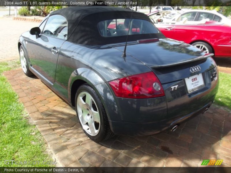 Dolomite Grey Pearl Effect / Amber Red 2004 Audi TT 1.8T quattro Roadster