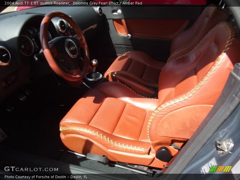  2004 TT 1.8T quattro Roadster Amber Red Interior
