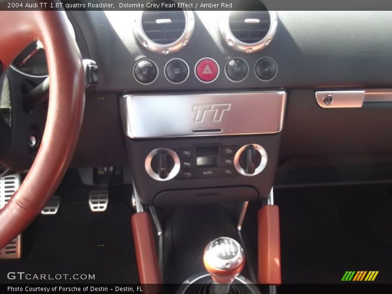 Dolomite Grey Pearl Effect / Amber Red 2004 Audi TT 1.8T quattro Roadster