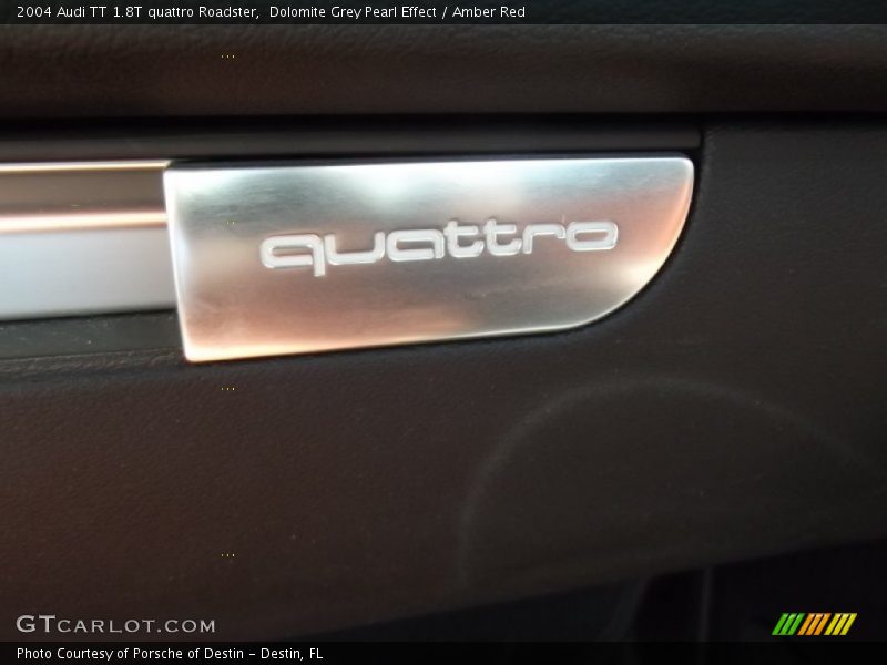 Dolomite Grey Pearl Effect / Amber Red 2004 Audi TT 1.8T quattro Roadster