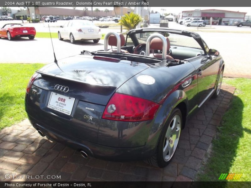 Dolomite Grey Pearl Effect / Amber Red 2004 Audi TT 1.8T quattro Roadster