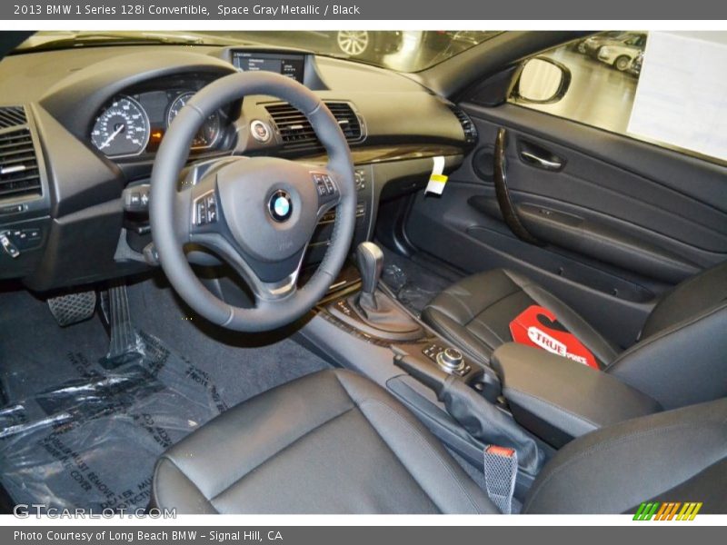 Space Gray Metallic / Black 2013 BMW 1 Series 128i Convertible