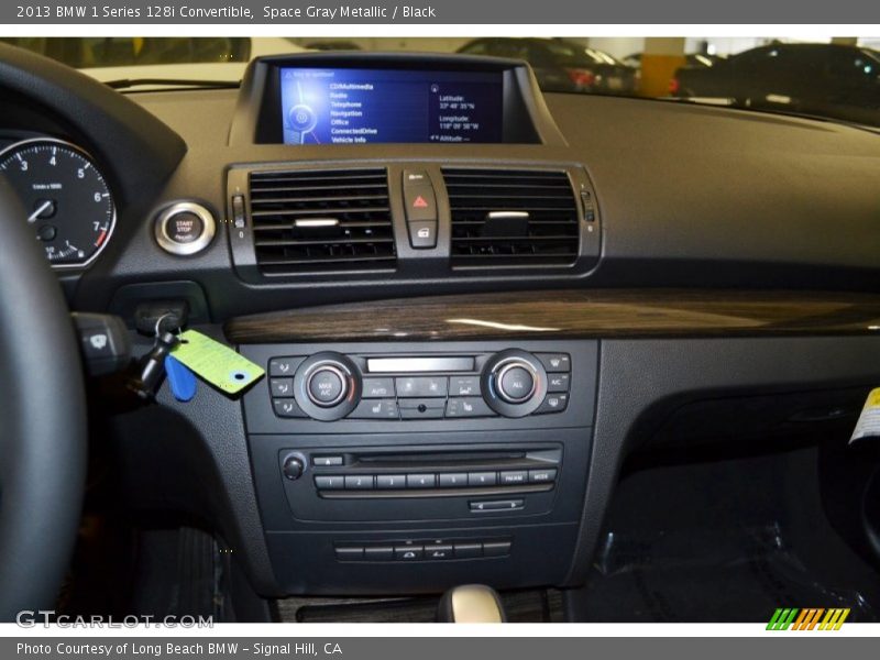 Space Gray Metallic / Black 2013 BMW 1 Series 128i Convertible