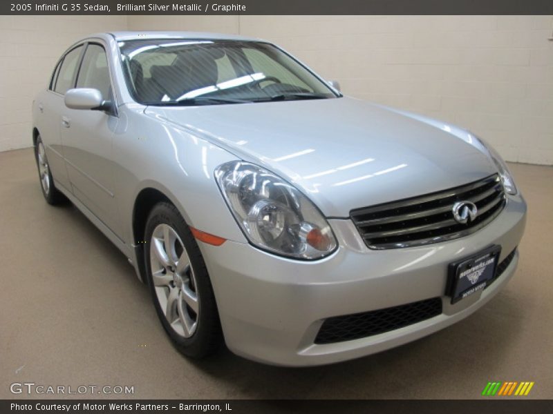 Brilliant Silver Metallic / Graphite 2005 Infiniti G 35 Sedan