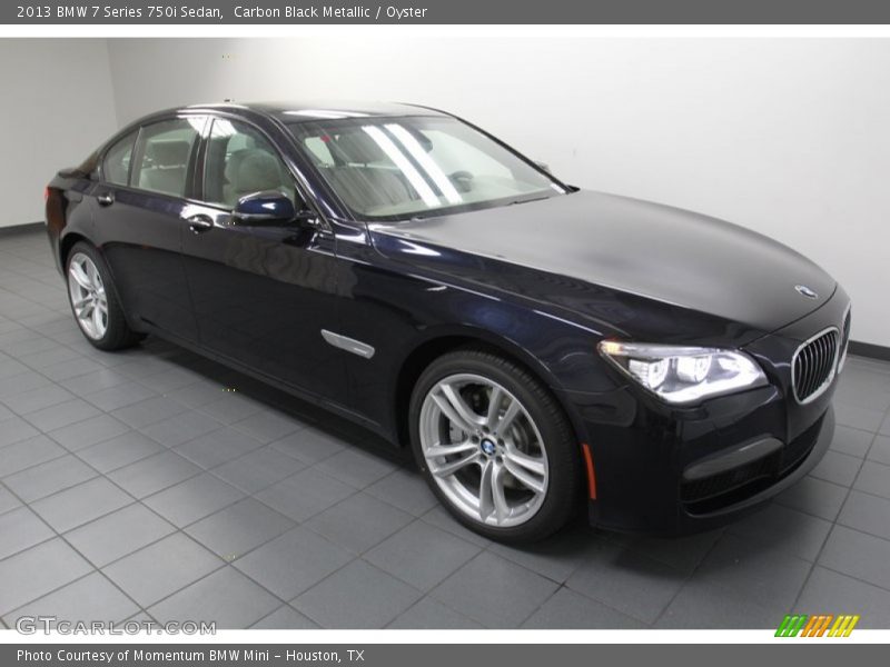 Carbon Black Metallic / Oyster 2013 BMW 7 Series 750i Sedan