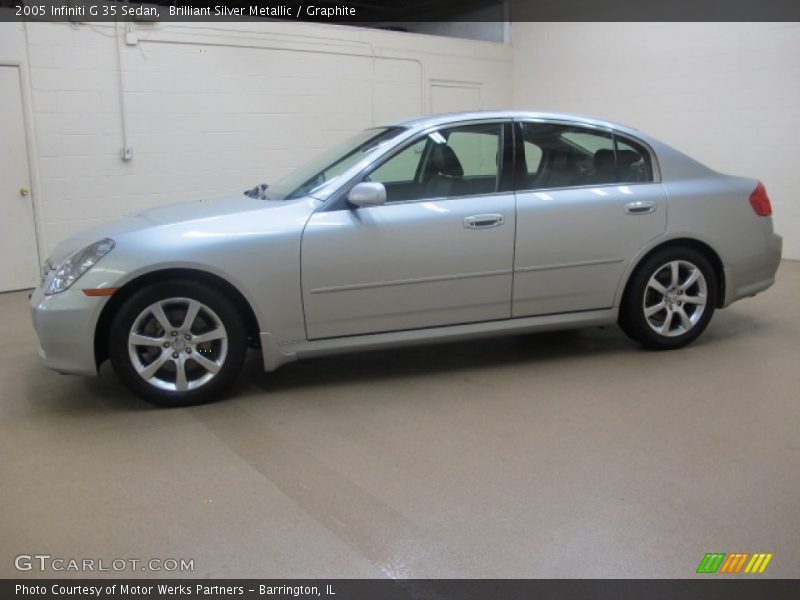 Brilliant Silver Metallic / Graphite 2005 Infiniti G 35 Sedan