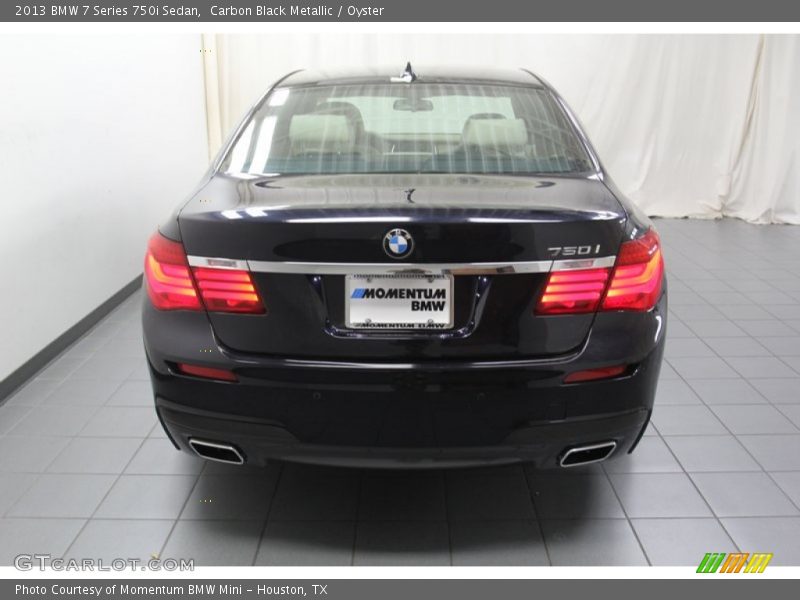 Carbon Black Metallic / Oyster 2013 BMW 7 Series 750i Sedan