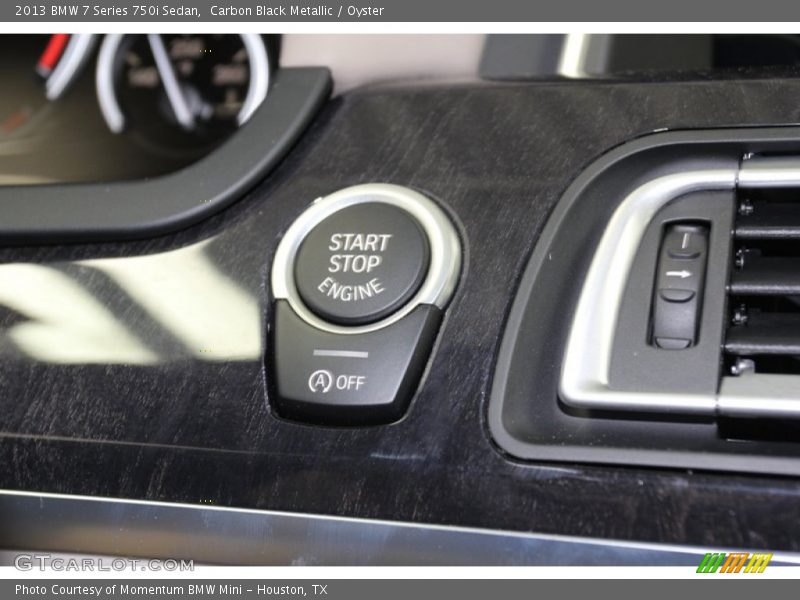 Carbon Black Metallic / Oyster 2013 BMW 7 Series 750i Sedan