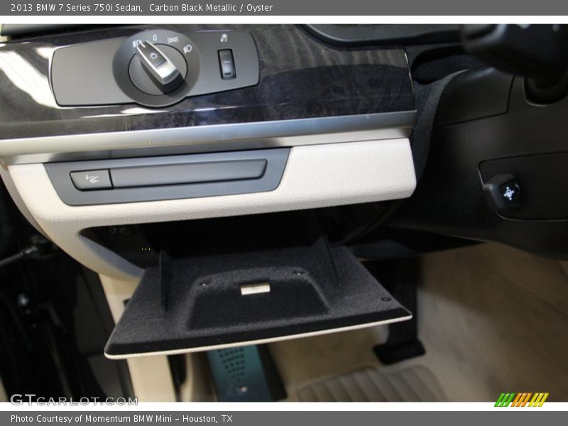 Carbon Black Metallic / Oyster 2013 BMW 7 Series 750i Sedan