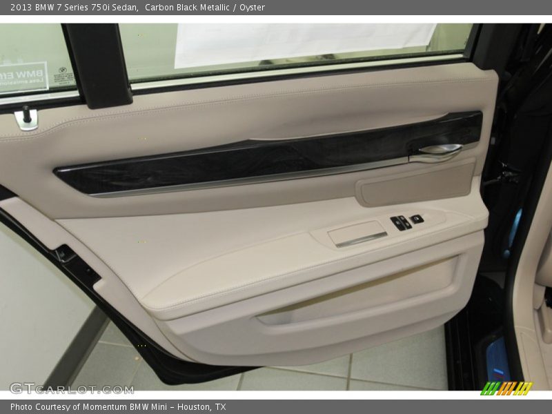 Carbon Black Metallic / Oyster 2013 BMW 7 Series 750i Sedan