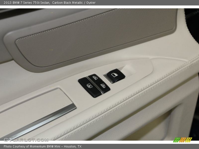 Carbon Black Metallic / Oyster 2013 BMW 7 Series 750i Sedan