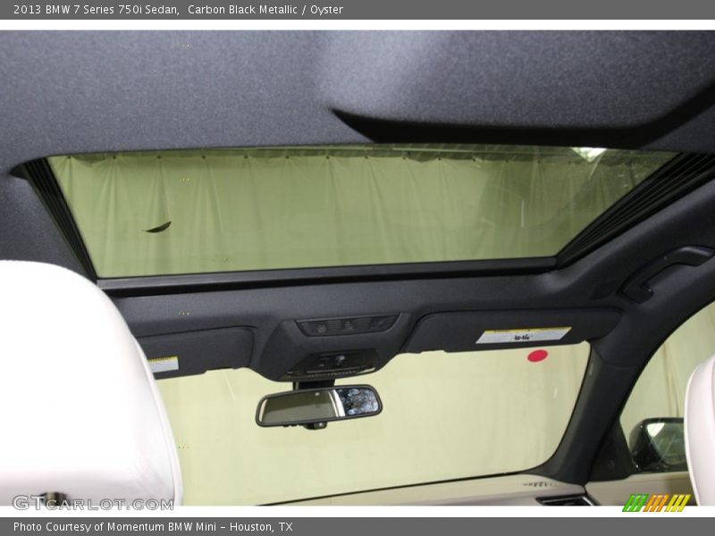 Carbon Black Metallic / Oyster 2013 BMW 7 Series 750i Sedan