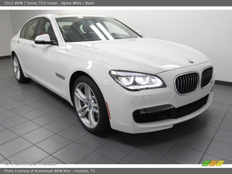 Alpine White / Black 2013 BMW 7 Series 750i Sedan