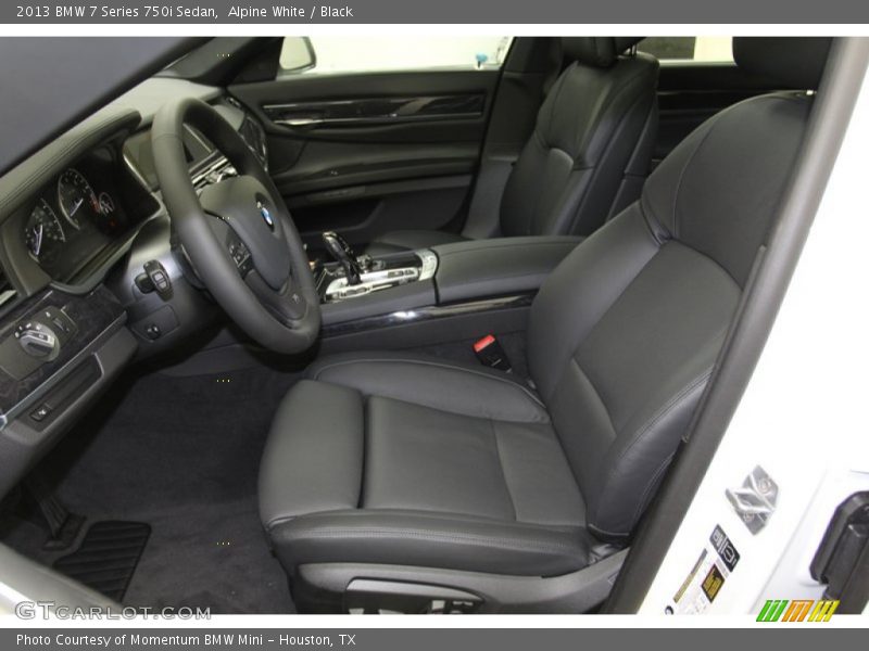 Alpine White / Black 2013 BMW 7 Series 750i Sedan
