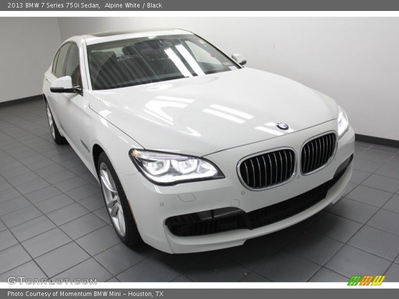 Alpine White / Black 2013 BMW 7 Series 750i Sedan