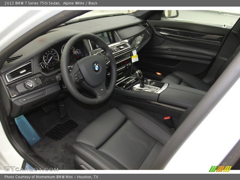 Alpine White / Black 2013 BMW 7 Series 750i Sedan