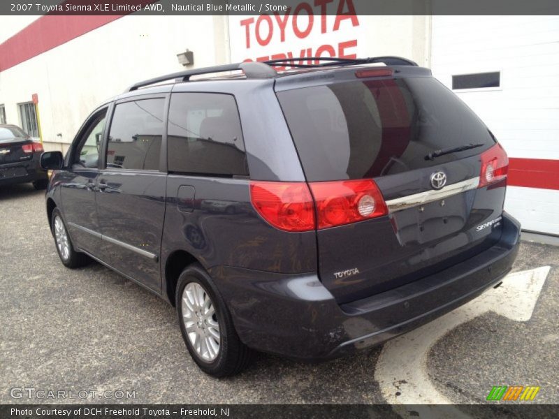 Nautical Blue Metallic / Stone 2007 Toyota Sienna XLE Limited AWD