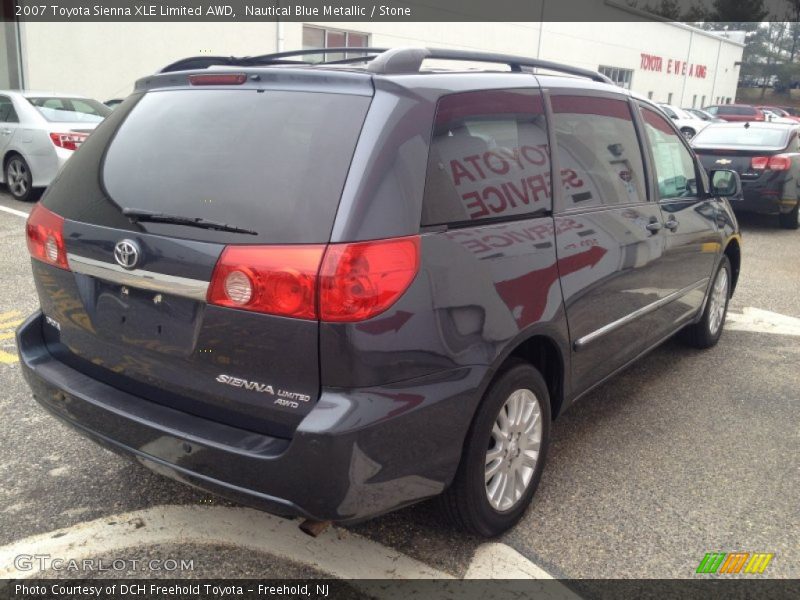 Nautical Blue Metallic / Stone 2007 Toyota Sienna XLE Limited AWD