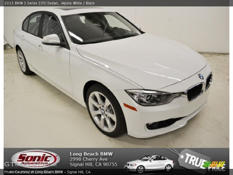 Alpine White / Black 2013 BMW 3 Series 335i Sedan