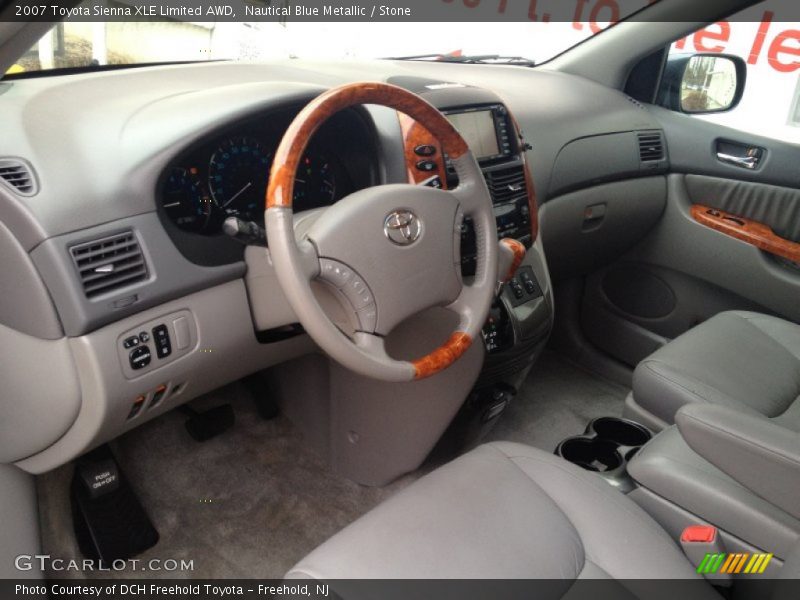 Nautical Blue Metallic / Stone 2007 Toyota Sienna XLE Limited AWD