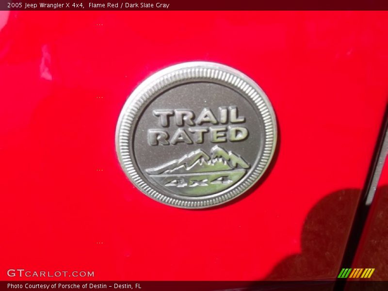 Flame Red / Dark Slate Gray 2005 Jeep Wrangler X 4x4