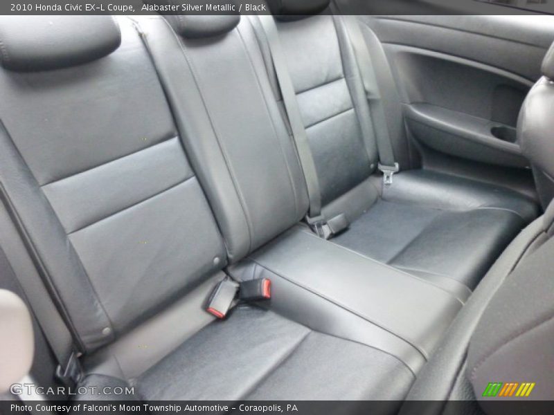 Alabaster Silver Metallic / Black 2010 Honda Civic EX-L Coupe