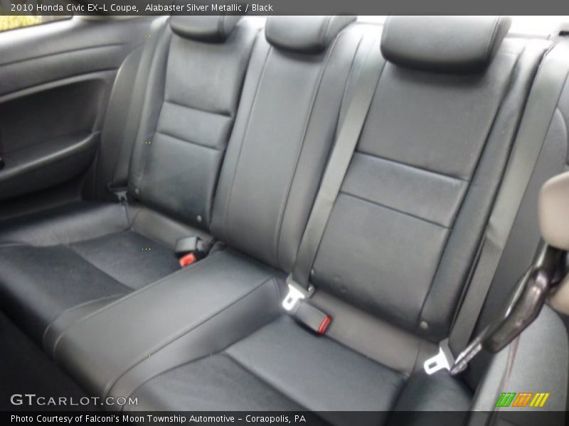 Alabaster Silver Metallic / Black 2010 Honda Civic EX-L Coupe