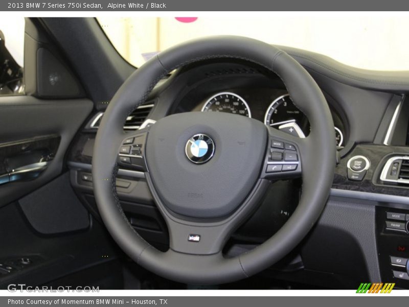 Alpine White / Black 2013 BMW 7 Series 750i Sedan