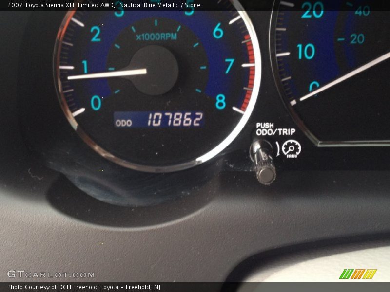 Nautical Blue Metallic / Stone 2007 Toyota Sienna XLE Limited AWD