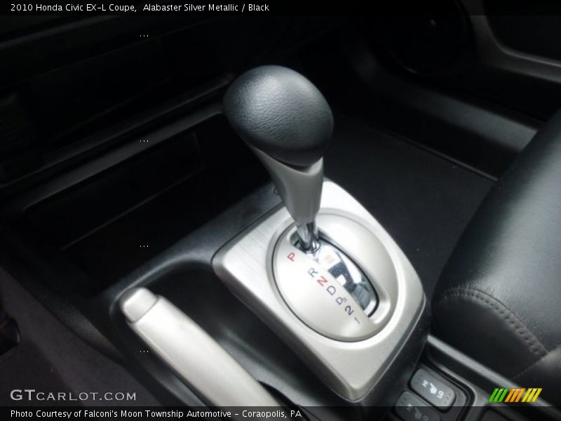 Alabaster Silver Metallic / Black 2010 Honda Civic EX-L Coupe