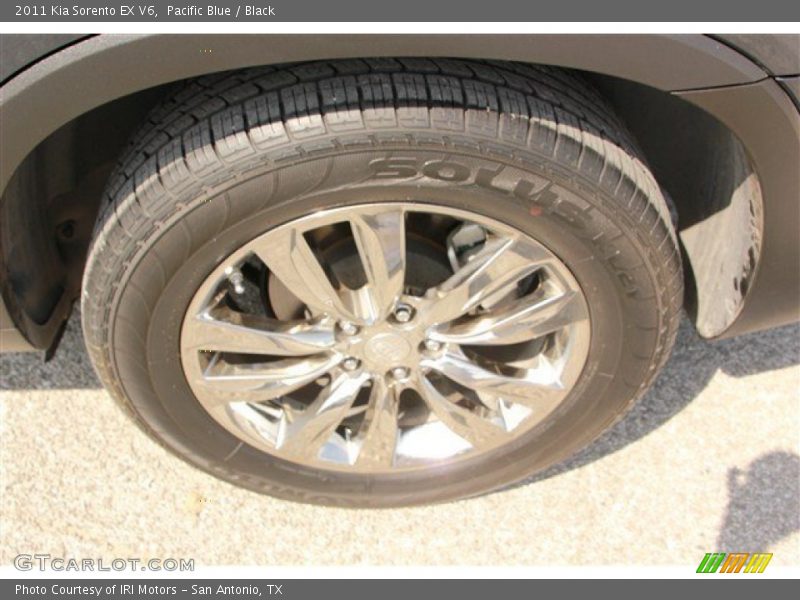 Pacific Blue / Black 2011 Kia Sorento EX V6