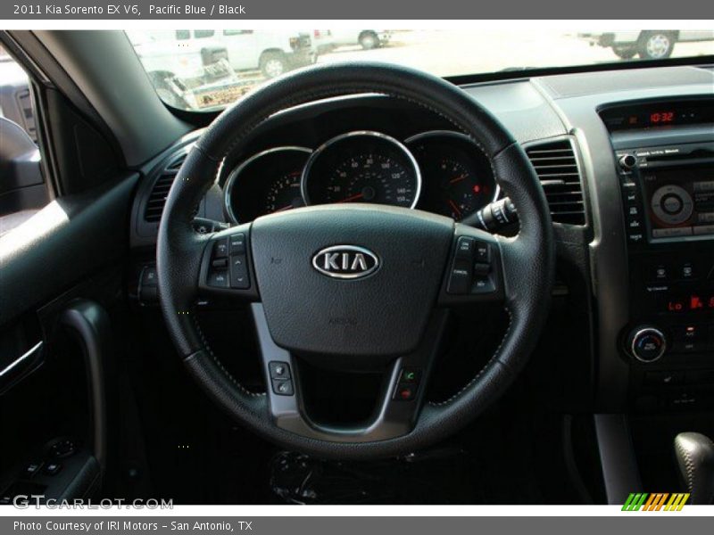Pacific Blue / Black 2011 Kia Sorento EX V6