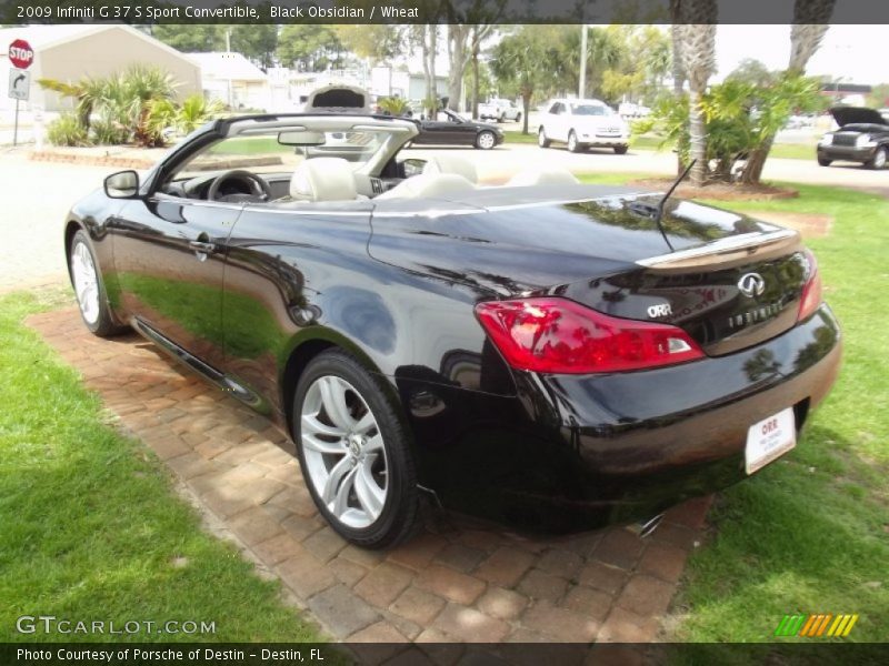 Black Obsidian / Wheat 2009 Infiniti G 37 S Sport Convertible