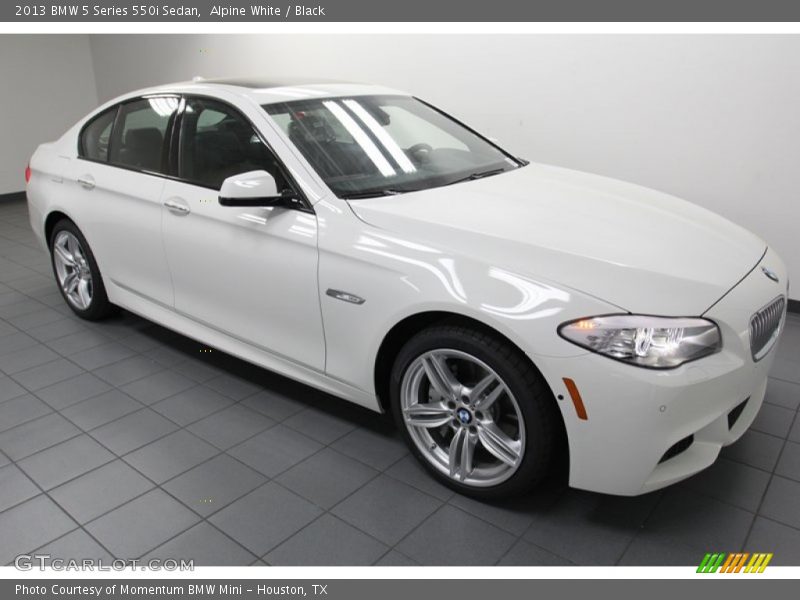 Alpine White / Black 2013 BMW 5 Series 550i Sedan