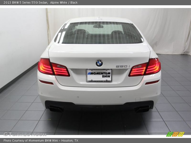 Alpine White / Black 2013 BMW 5 Series 550i Sedan