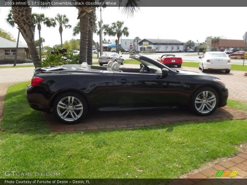 Black Obsidian / Wheat 2009 Infiniti G 37 S Sport Convertible