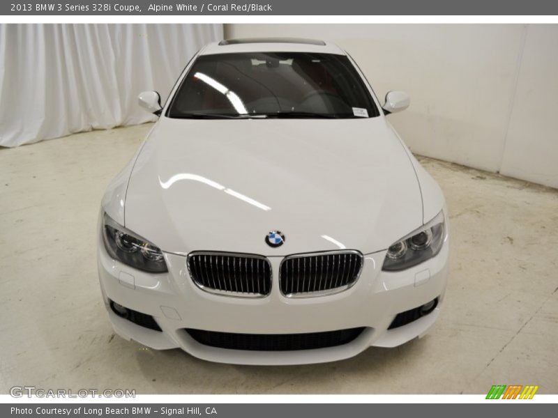 Alpine White / Coral Red/Black 2013 BMW 3 Series 328i Coupe