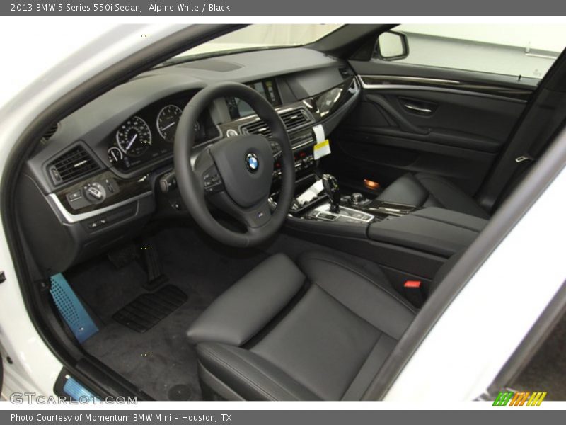 Black Interior - 2013 5 Series 550i Sedan 