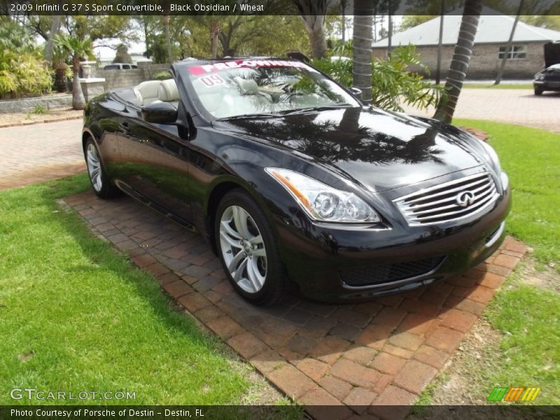 Black Obsidian / Wheat 2009 Infiniti G 37 S Sport Convertible