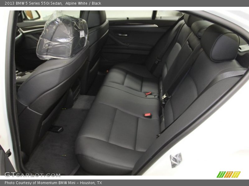 Rear Seat of 2013 5 Series 550i Sedan