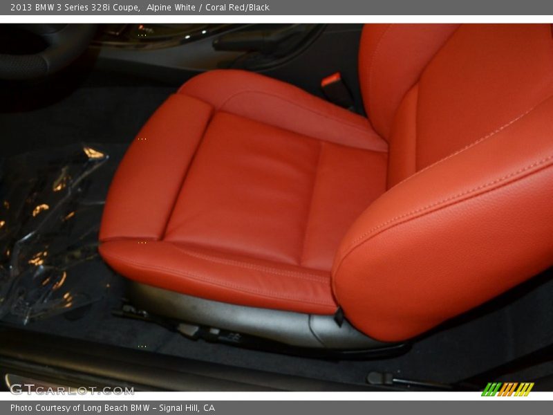Alpine White / Coral Red/Black 2013 BMW 3 Series 328i Coupe