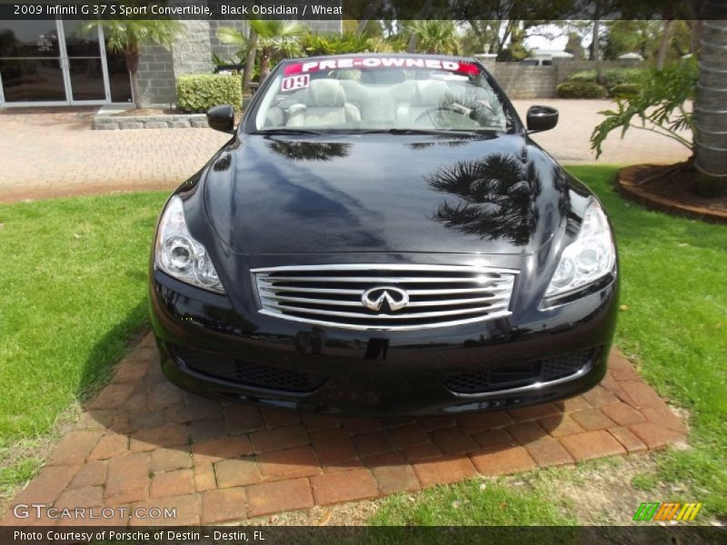 Black Obsidian / Wheat 2009 Infiniti G 37 S Sport Convertible