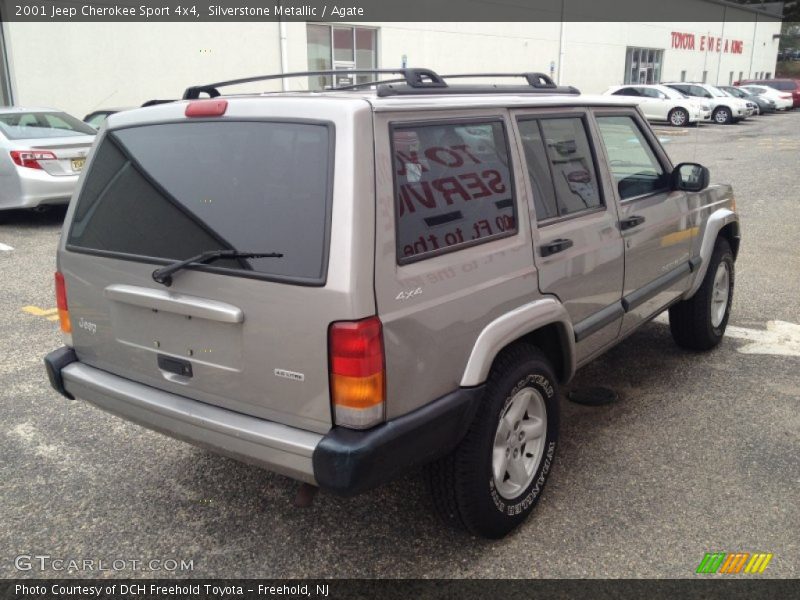 Silverstone Metallic / Agate 2001 Jeep Cherokee Sport 4x4