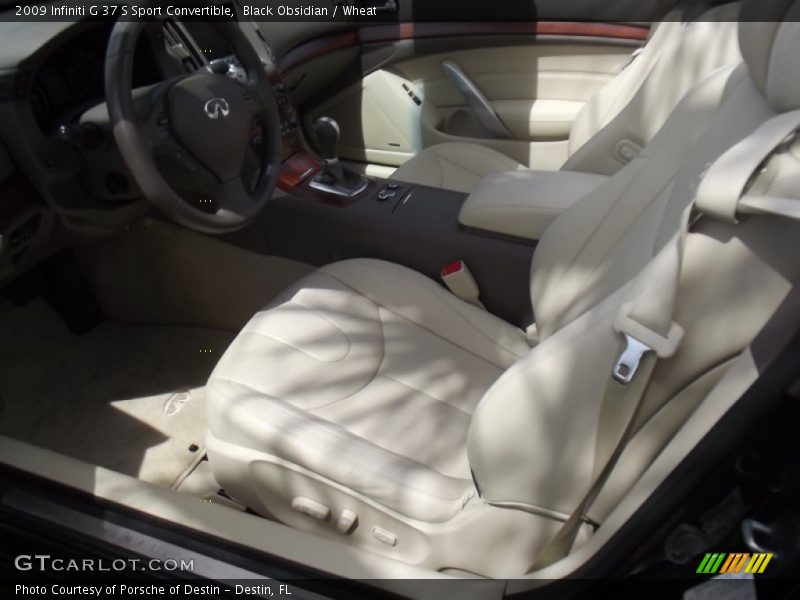 Black Obsidian / Wheat 2009 Infiniti G 37 S Sport Convertible