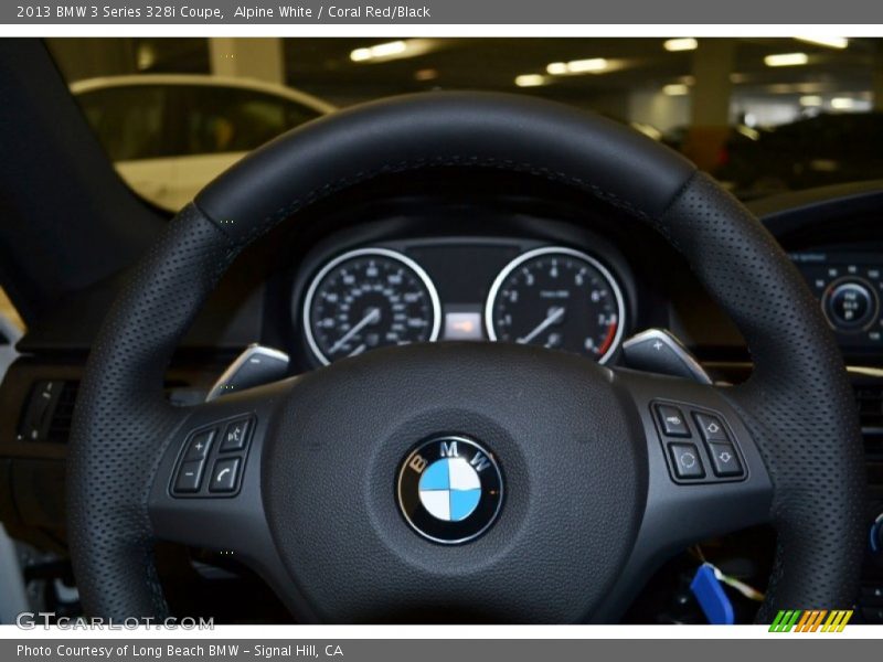 Alpine White / Coral Red/Black 2013 BMW 3 Series 328i Coupe