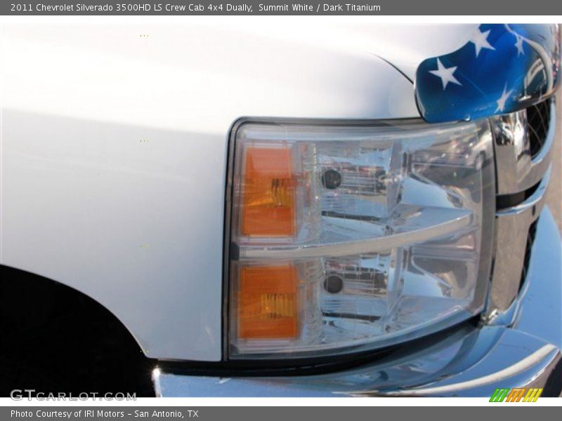 Summit White / Dark Titanium 2011 Chevrolet Silverado 3500HD LS Crew Cab 4x4 Dually