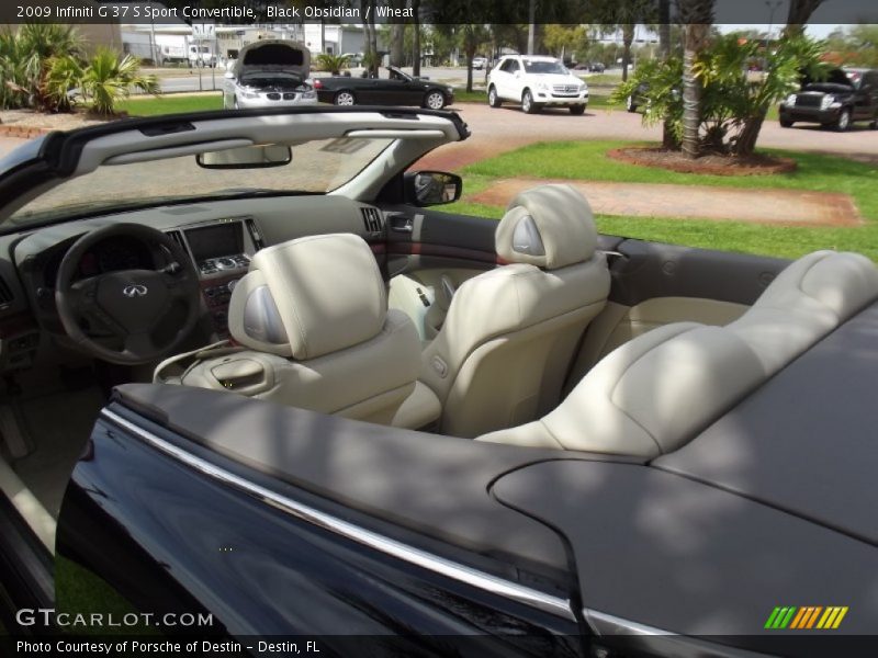 Black Obsidian / Wheat 2009 Infiniti G 37 S Sport Convertible