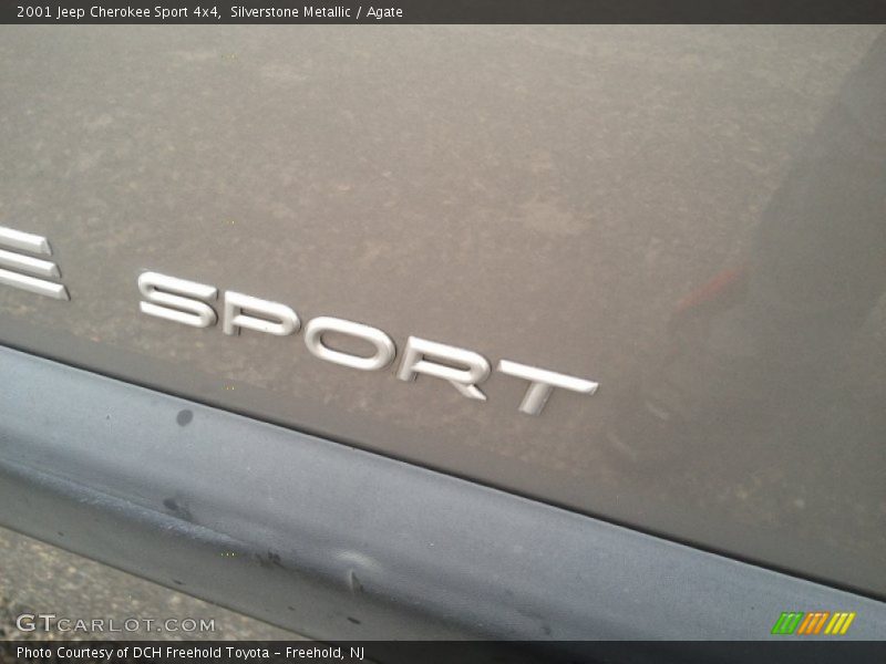 Silverstone Metallic / Agate 2001 Jeep Cherokee Sport 4x4